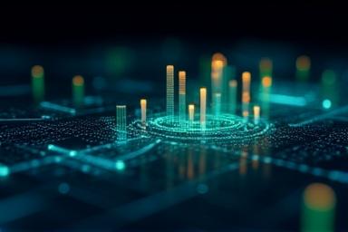 Icon representing HR analytics and data reporting